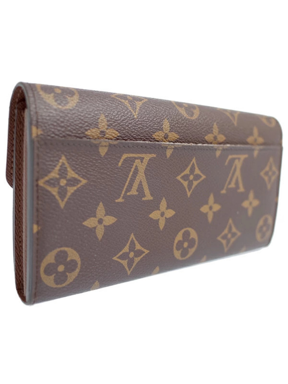 Louis Vuitton Wallet Sarah Bi Long fold Portefeuille Monogram Brown
